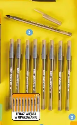 Biedronka Długopisy Round Stic Classic z czarnym tuszem BIC oferta