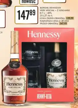 Dino Koniak Hennessy Very Special + 2 szklanki oferta