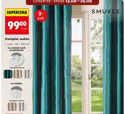 Biedronka Komplet zasłon Smukee 2-pak oferta