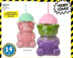 Tedi Szklanka w kształcie misia ze słomką i silikonową pokrywką oferta