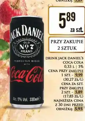 Dino Drink Jack Daniel's Coca-Cola oferta