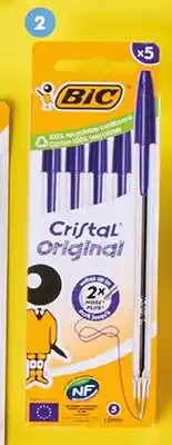 Biedronka Długopisy Cristal Original z czarnym tuszem BIC oferta