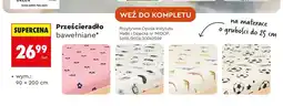Biedronka Prześcieradło bawełniane Smukee 90x200 cm oferta