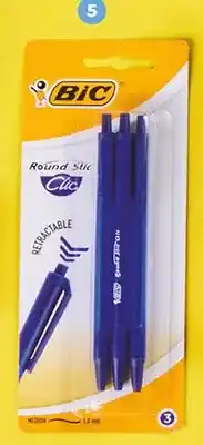 Biedronka Długopisy Round Stic Clic BIC oferta