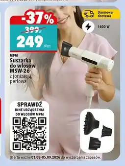 Biedronka Suszarka do włosów MPM MSW-26 oferta