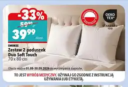 Biedronka Zestaw 2 poduszek Smukee Duo Soft Touch 70x80 cm oferta