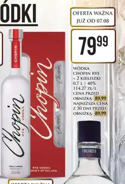 Dino Wódka Chopin Rye + 2 kieliszki oferta