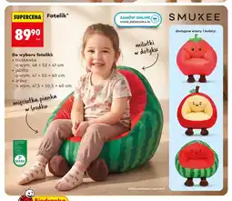 Biedronka Fotelik dziecięcy Smukee truskawka 48x52x41 cm oferta
