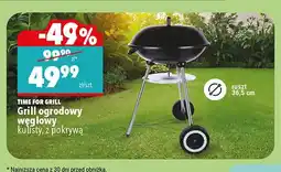 Biedronka Grill ogrodowy węglowy kulisty z pokrywą Time For Grill oferta