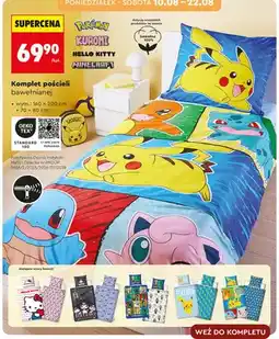 Biedronka Komplet pościeli bawełnianej Pokémon 160x200 cm + 70x80 cm oferta