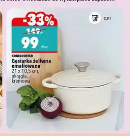 Biedronka Gęsiarka żeliwna emaliowana Konighoffer 21x10,5 cm oferta