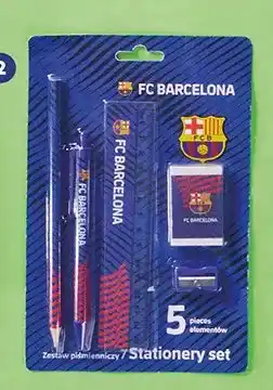 Biedronka Zestaw piśmienniczy FC Barcelona 5 elementów oferta