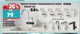 Biedronka Przepływowy podgrzewacz wody N'oveen IWH160 oferta