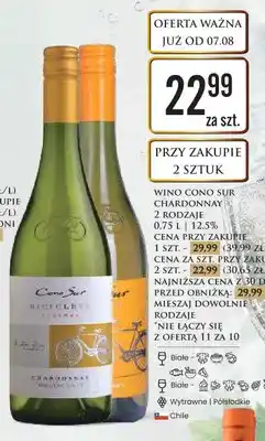 Dino Wino białe półsłodkie Cono Sur Bicicleta oferta