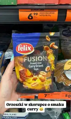 Biedronka Orzeszki w skorupce Felix Fusion Curry Orient Style oferta