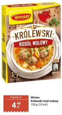 Biedronka Rosół wołowy Winiary Królewski oferta