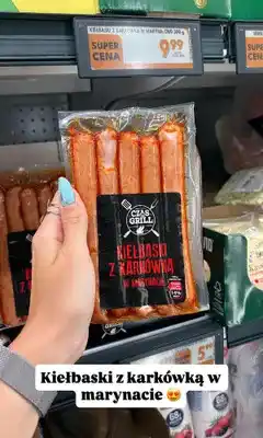 Biedronka Kiełbaski z karkówką w marynacie Czas na Grill oferta