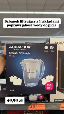 Biedronka Dzbanek filtrujący z 4 wkładami Aquaphor oferta