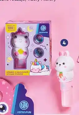 Biedronka Stempelek z naklejkami wielokrotnego użytku i książeczką Astrafun oferta