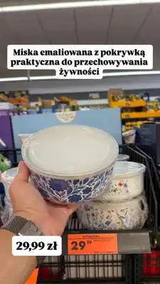 Biedronka Miska emaliowana z pokrywką oferta