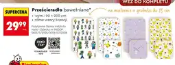 Biedronka Prześcieradło bawełniane Minecraft 90x200 cm oferta