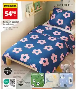 Biedronka Komplet pościeli bawełnianej Smukee 160x200 cm + 70x80 cm oferta