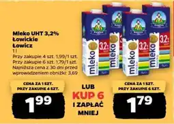 Netto Mleko UHT 3,2% Łowickie Łowicz oferta