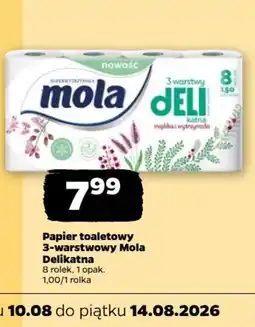 Netto Papier toaletowy 3-warstwowy Mola Delikatna oferta
