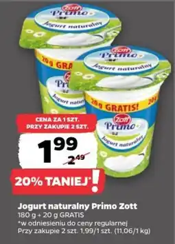 Netto Jogurt naturalny Primo Zott oferta
