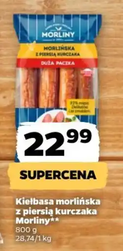 Netto Kiełbasa morlińska z piersią kurczaka Morlina oferta