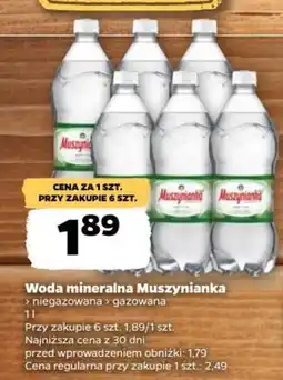 Netto Woda mineralna Muszynianka oferta