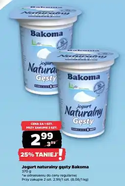 Netto Jogurt naturalny gęsty Bakoma oferta