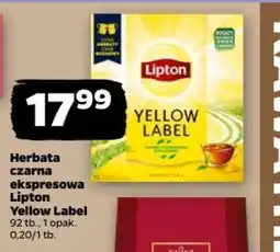Netto Herbata czarna ekspresowa Lipton Yellow Label oferta