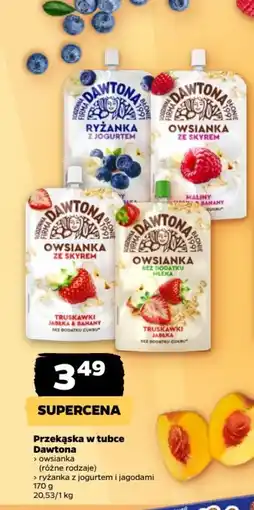 Netto Przekąska w tubce Dawtona owsianka oferta