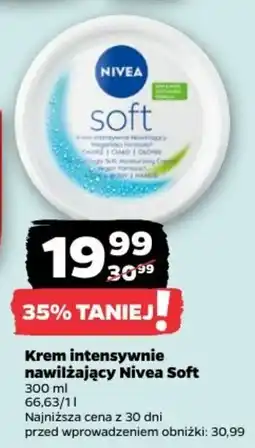 Netto Krem intensywnie nawilżający Nivea Soft oferta