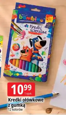 E.Leclerc Kredki ołówkowe z gumką oferta