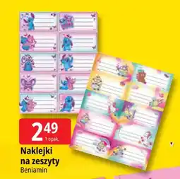 E.Leclerc Naklejki na zeszyty Beniamin oferta
