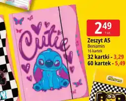 E.Leclerc Zeszyt A5 Beniamin oferta