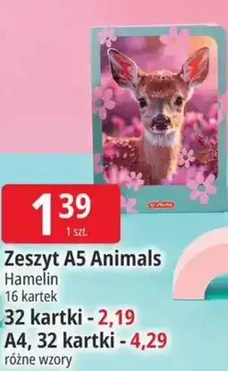 E.Leclerc Zeszyt a5 animals oferta