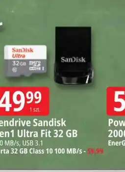 E.Leclerc SanDisk pendrive Sandisk en1 Ultra Fit 32 GB oferta