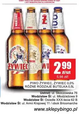 Bingo Piwo Żywiec, Żywiec 0,0% oferta