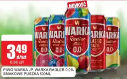 Bingo Piwo Warka JP, Warka Radler 0,0% oferta