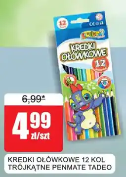 Bingo Kredki Ołówkowe 12 Kol Trójkątne Penmate Tadeo oferta