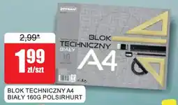 Bingo Blok Techniczny A4 Biały 160g Polsirhurt oferta