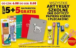 Kaufland Wszystkie artykuły szkolne (nie dotyczy papieru ksero i plecaków) oferta