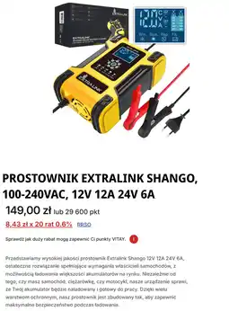 Orlen PROSTOWNIK EXTRALINK SHANGO, 100-240VAC, 12V 12A 24V 6A oferta