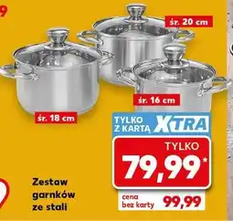 Kaufland SPICE & SOUL Zestaw garnków ze stali oferta