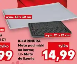 Kaufland K-CARINURA Mata pod miski na karmę lub Mata do lizania oferta