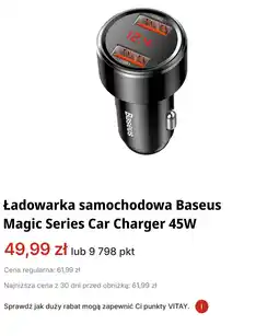 Orlen Ładowarka samochodowa Baseus Magic Series Car Charger 45W oferta