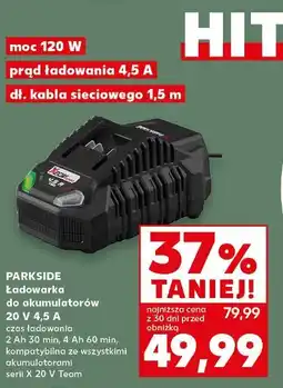 Kaufland PARKSIDE Ładowarka do akumulatorów 20 V 4,5 A oferta